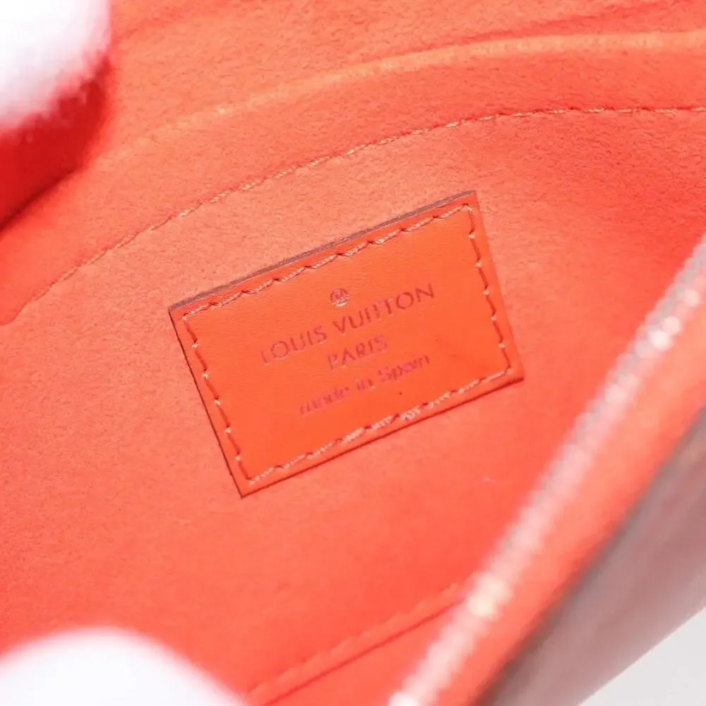 Louis Vuitton Epi Neverfull PM Pouch Orange